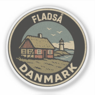 Adesivo Fladså, Dinamarca Danmark
