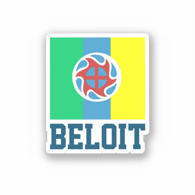 Adesivo Flag of Beloit, Wisconsin (Frente)