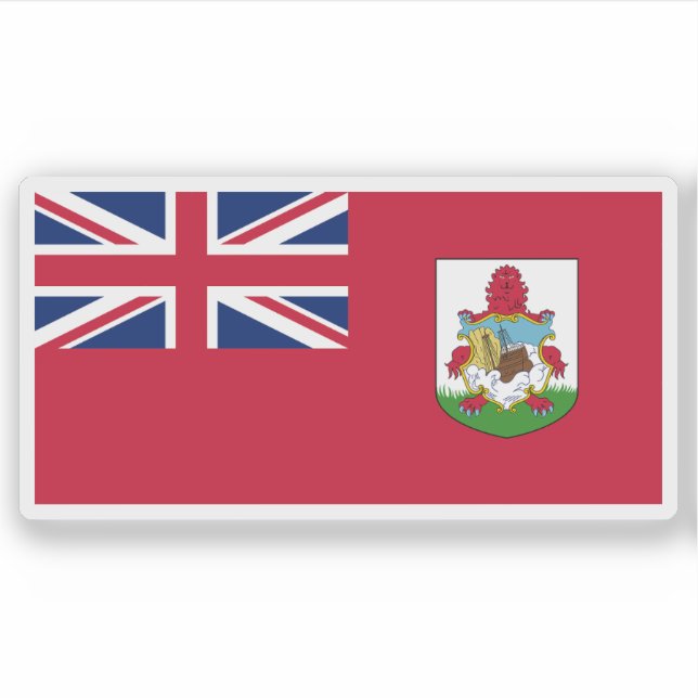 Adesivo Flag of Bermuda, British Overseas Territory (Frente)
