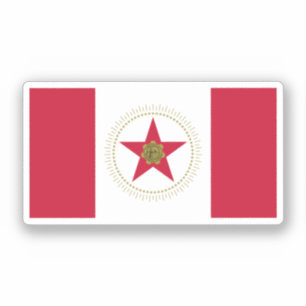 Adesivo Flag of Birmingham, Alabama Oval Sticker
