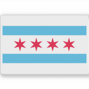 Adesivo Flag of Chicago, Illinois