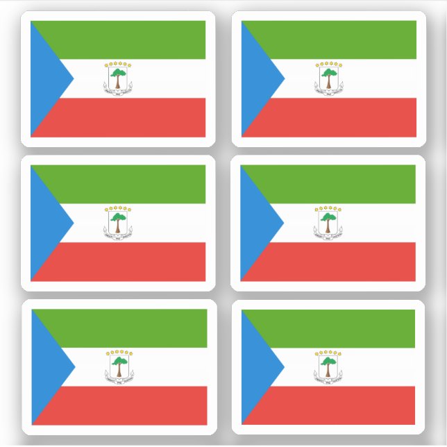 Adesivo Flag of Equatorial Guinea - a collection Sticker (Frente)