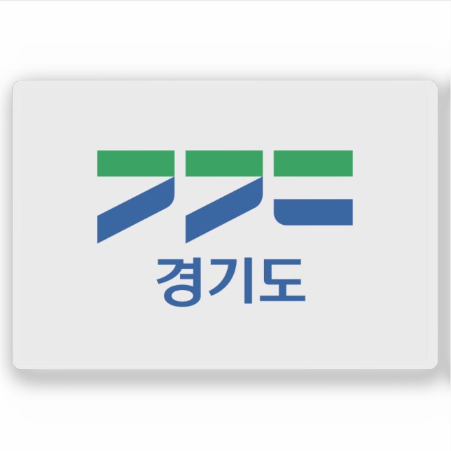 Adesivo Flag of Gyeonggi Province, South Korea (Frente)