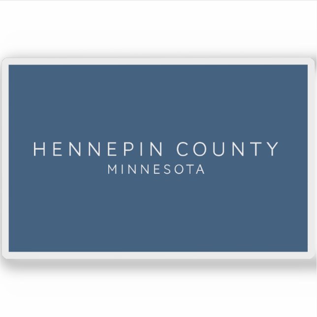 Adesivo Flag of Hennepin County, Minnesota (2022) (Frente)