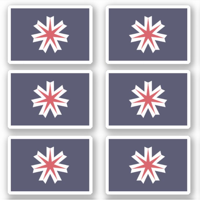 Adesivo Flag of Hokkaido Prefecture, Japan (Frente)