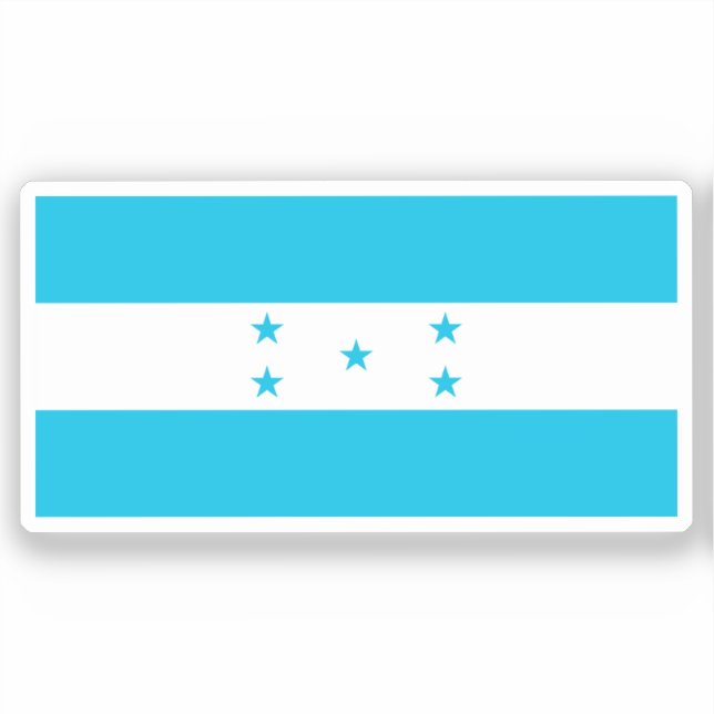 Adesivo Flag of Honduras custom-cut  (Frente)