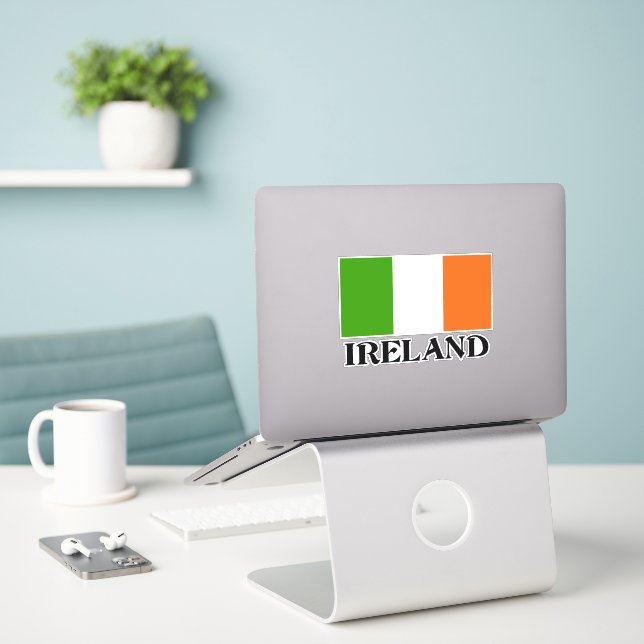 Adesivo Flag of Ireland Sticker (Laptop na mesa)
