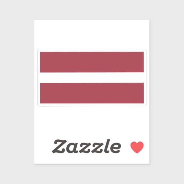 Adesivo Flag of Latvia custom-cut  (Folha)