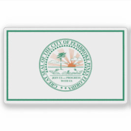 Adesivo Flag of Pembroke Pines, Florida, USA