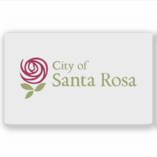 Adesivo Flag of Santa Rosa, California, USA (Frente)