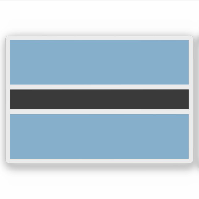 Adesivo Flag of the Batswana people, Rep. of South Africa (Frente)