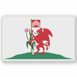 Adesivo Flag of the city of Cardiff, Wales