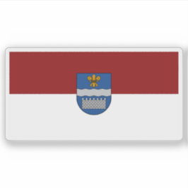 Adesivo Flag of the city of Daugavpils, Latvia