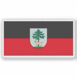 Adesivo Flag of the city of Jēkabpils, Latvia