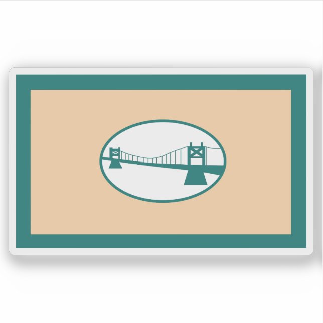 Adesivo Flag of the city of San Ignacio, Belize (Frente)