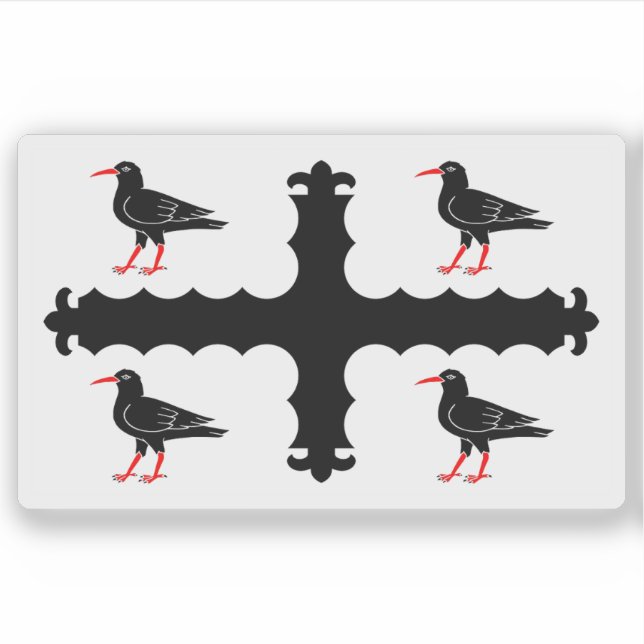 Adesivo Flag of the county of Flintshire, Wales (Frente)