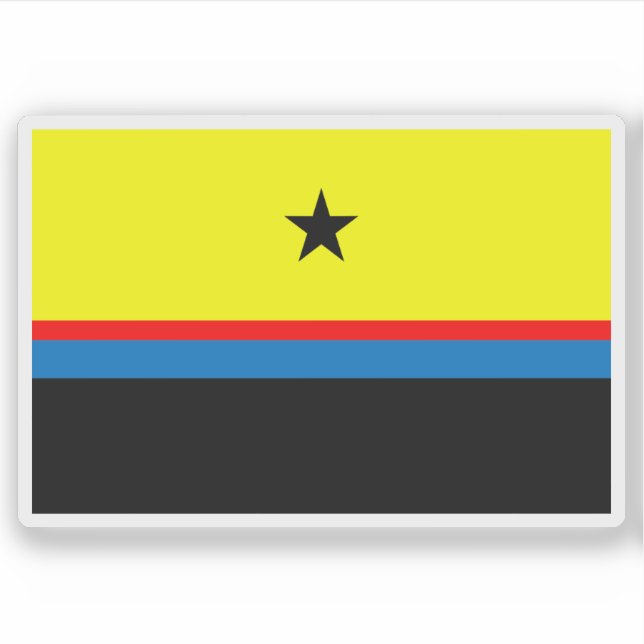 Adesivo Flag of The Daza people (Sudan) (Frente)