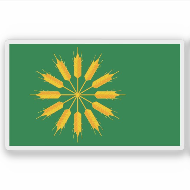Adesivo Flag of the island of Tiree, Scotland (Frente)