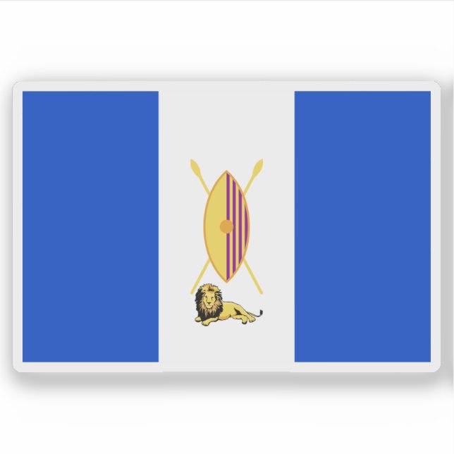 Adesivo Flag of the Kingdom of Buganda, Uganda (Frente)