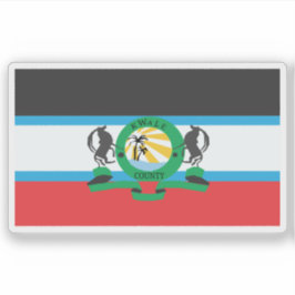 Adesivo Flag of the Kwale County, the Republic of Kenya