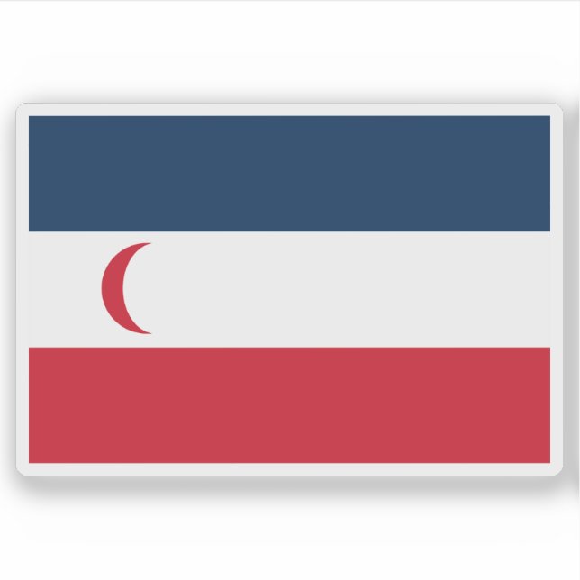 Adesivo Flag of the Madagascar Protectorate (1885-1896) (Frente)