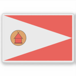 Adesivo Flag of the Merina people , Madagascar