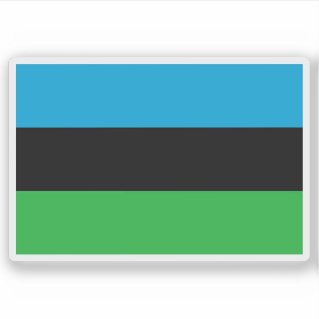 Adesivo Flag of the People's Republic of Zanzibar (1964) (Frente)