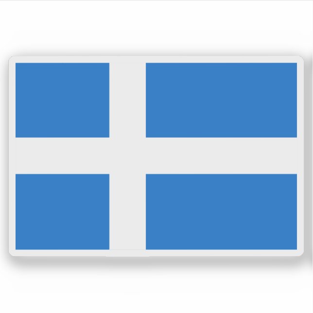 Adesivo Flag of the Shetland Islands, Scotland (Frente)