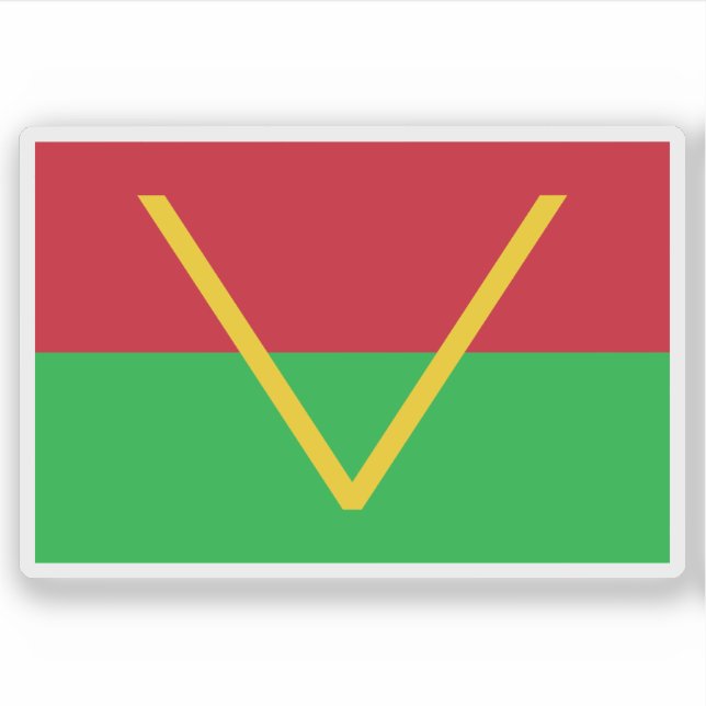 Adesivo Flag of the South Kasai (1960–1962) (Frente)