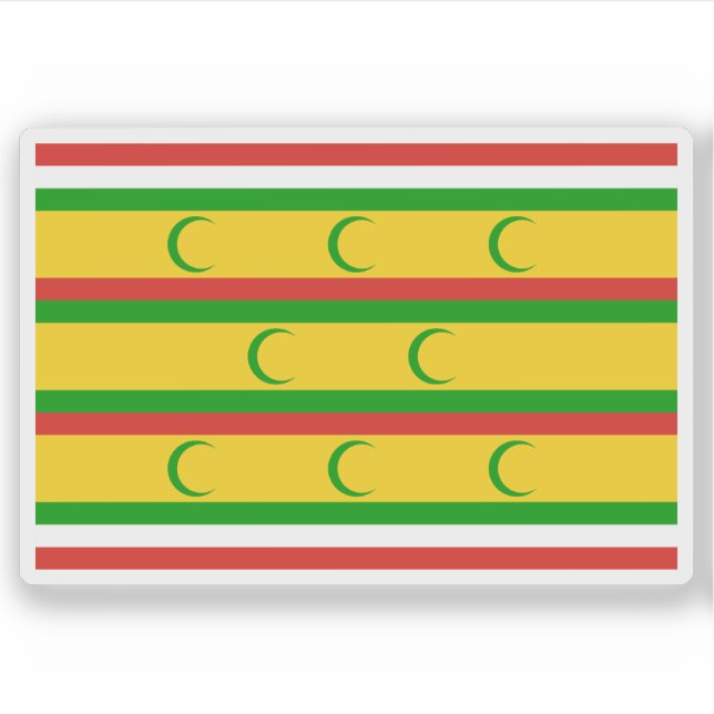 Adesivo Flag of the Sultanate of Zanzibar (1856-1861) (Frente)