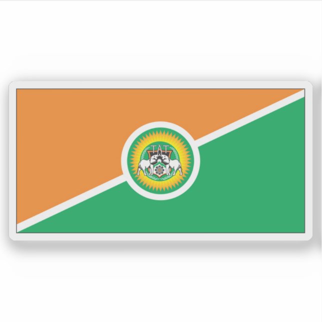 Adesivo Flag of the Taita–Taveta County, Republic of Kenya (Frente)