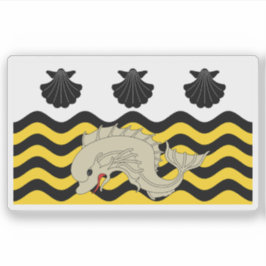 Adesivo Flag of the town of Poole, England