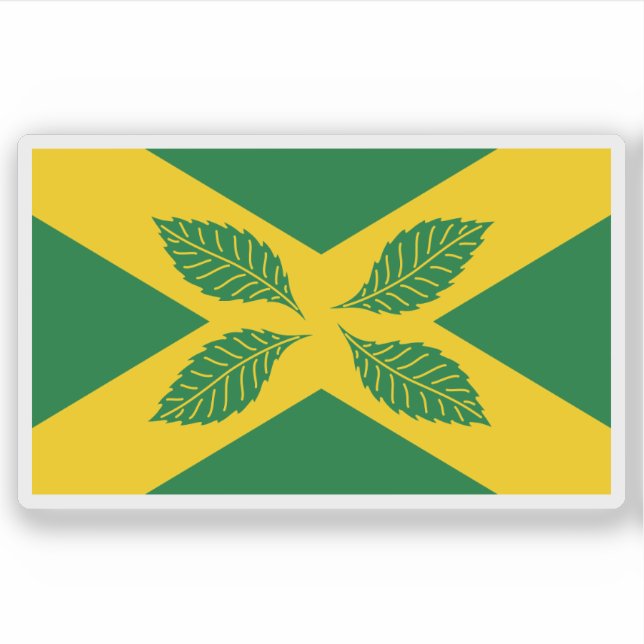 Adesivo Flag of the village of Four Elms, England (Frente)