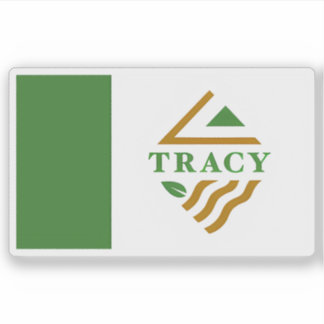 Adesivo Flag of Tracy, California, USA