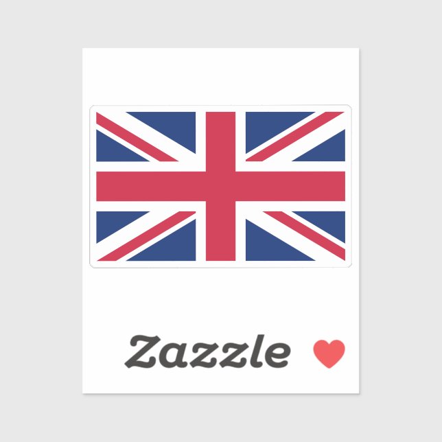 Adesivo Flag of United Kingdom custom-cut  (Folha)