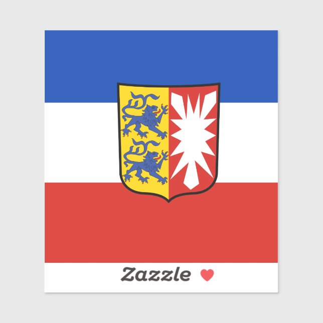 Adesivo Flag Schleswig-Holstein Vinyl Sticker (Folha)