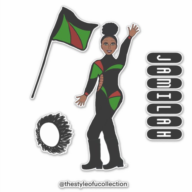 Adesivo Flag Team GRB Style #1 (Frente)