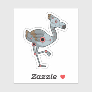 Adesivo Flamingo como Robô