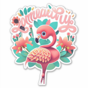Adesivo Flamingo Delight Stickers Que Trazem Alegria
