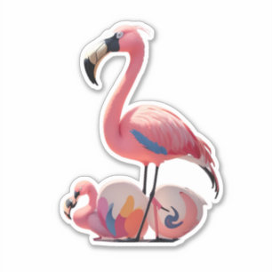 Adesivo Flamingo Love Stick It with Flair