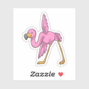Adesivo Flamingo no exercício do Yoga Stretching