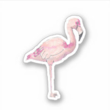 Flamingo pequeno vinil Sticker
