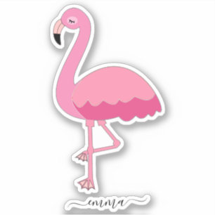 Adesivo Flamingo Personalizado
