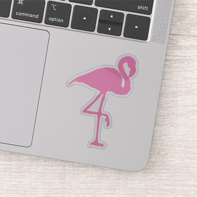 Adesivo Flamingo Rosa Tropical Silhout (Detalhe)