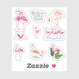 Adesivo Flamingo Stickers