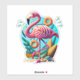 Adesivo Flamingo Stickers para iluminar seu dia