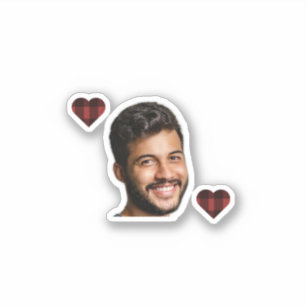 Adesivo Flanela & fizz inverno vermelho & preto despedida 