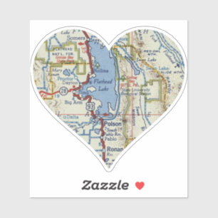 Adesivo Flathead Lake Montana