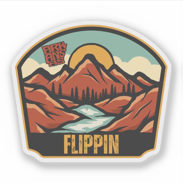 Adesivo Flippin, Arkansas  (Frente)