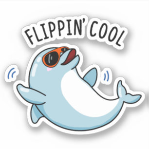 Adesivo Flippin Legal Dolphin Pun